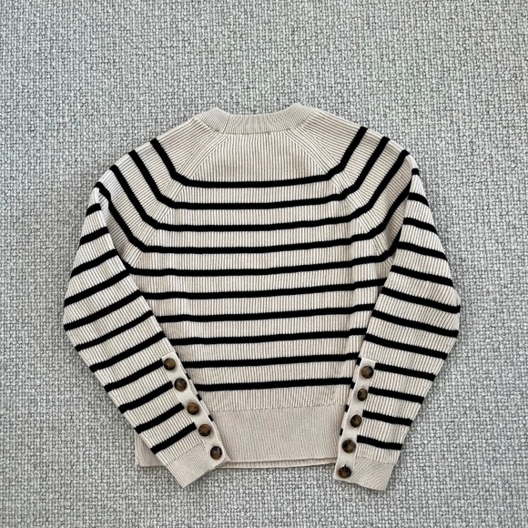Sezane Sami sweater/jumper - natural/navy, size S - Picture 8 of 9